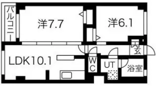 リアルテ霞ヶ丘【2階】の間取り