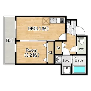 ジーメゾン泉が丘アクア【1階】の間取り