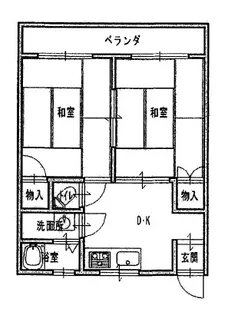 かぎ屋ビル【4C号室】の間取り