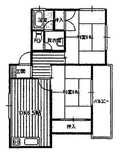 ハイツ宗田【401号室】の間取り