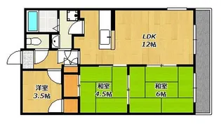 ロイヤルメゾン富士【306号室】の間取り