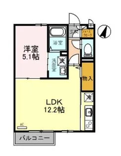 プランドール中道B棟【2階】の間取り
