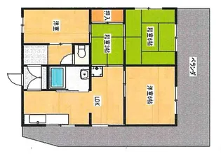 ぺディコート神戸舞子坂【101号室】の間取り