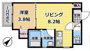アリビア西明石【2階】の間取り