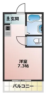 でゅお五色山【103号室】の間取り