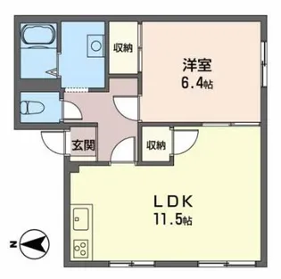 タウニイ星が丘【101号室】の間取り