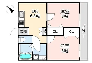 ときわ霞ヶ丘レクラン【3階】の間取り
