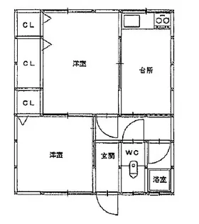 北王子荘2号館【206号室】の間取り