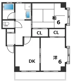 ソレイユ明石【2階】の間取り