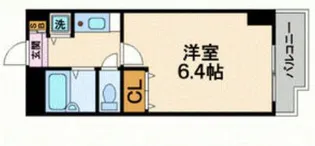YKハイツ西明石【405号室】の間取り