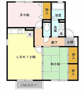 グランディールNKT 2棟【2階】の間取り