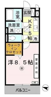 メゾンドモンテノール【1階】の間取り