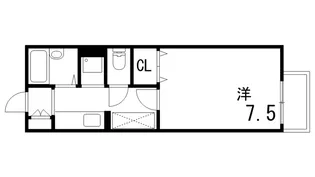ドミール芦屋【2階】の間取り