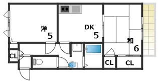 サングレース北別府【2階】の間取り