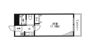 1Kの間取り画像