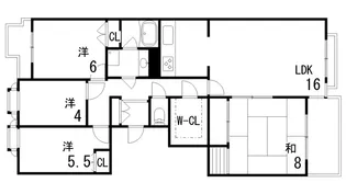 ファミーユ御影城ノ前【3階】の間取り