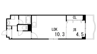 メルフィール岡本【1階】の間取り
