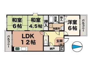 グランベア今井【2階】の間取り