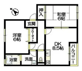 サンガーデン浄泉 東棟【1階】の間取り
