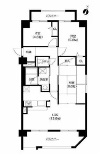 アーバネックス芦屋業平【6階】の間取り