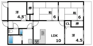 ラフォーレ夙川【7階】の間取り