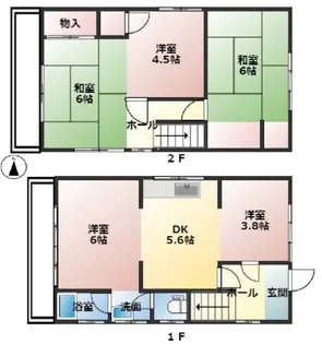 兵庫県神戸市垂水区東垂水2丁目【一戸建】の間取り