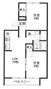 ヴィラ新宅【203号室】の間取り