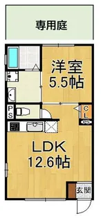 ヴィレッタ城之下【1階】の間取り
