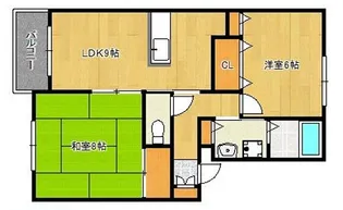グランディールⅠ【205号室】の間取り