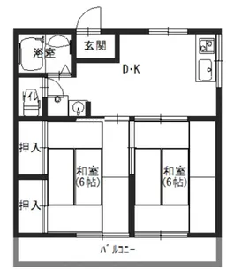 グリーンテラス【2F号室】の間取り