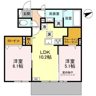 ソリッソ大久保町西嶋【1階】の間取り