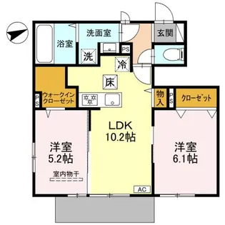 ソリッソ大久保町西嶋【1階】の間取り
