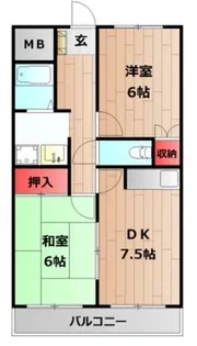 井上マンションⅡ【402号室】の間取り