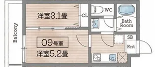 BASE青木【3階】の間取り