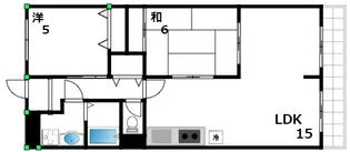 芦屋三木マンション【3階】の間取り