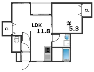 SORA【1階】の間取り