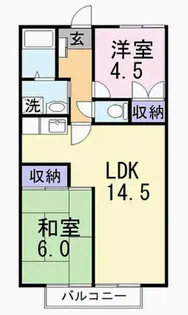 ハイツパルテール【1階】の間取り