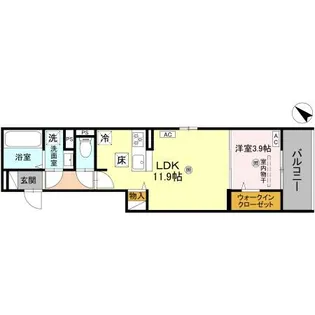 LaMaison大池町【3階】の間取り
