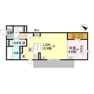 LaMaison大池町【2階】の間取り