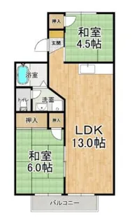 フジハイツ【2階】の間取り