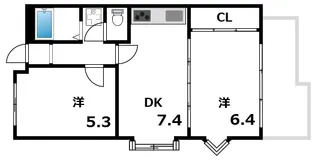 リッジヴィラ六甲【6階】の間取り