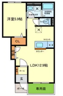 CostaBluYagi【1階】の間取り