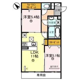 D-room五反田【2階】の間取り