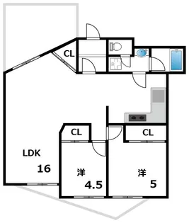 ガーデンコート岡本【3階】の間取り