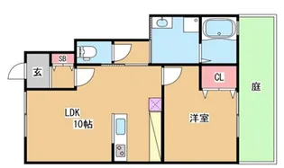 ブルージュ明石【1階】の間取り