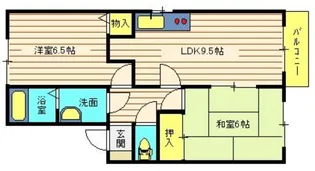 アーバンハイツ【1階】の間取り