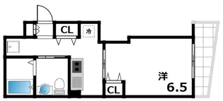1Kの間取り画像