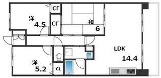 アプリーレ垂水【309号室】の間取り