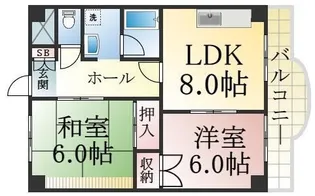 ドリーム寺池【3階】の間取り
