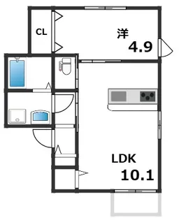 ウエスト大久保Ⅱ【1階】の間取り